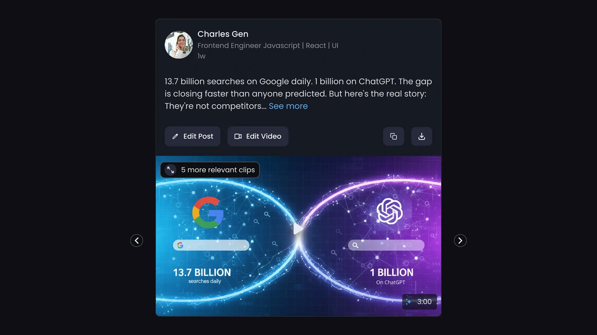 Video With LinkedIn Post With FinalLayer Video With LinkedIn Post With FinalLayer