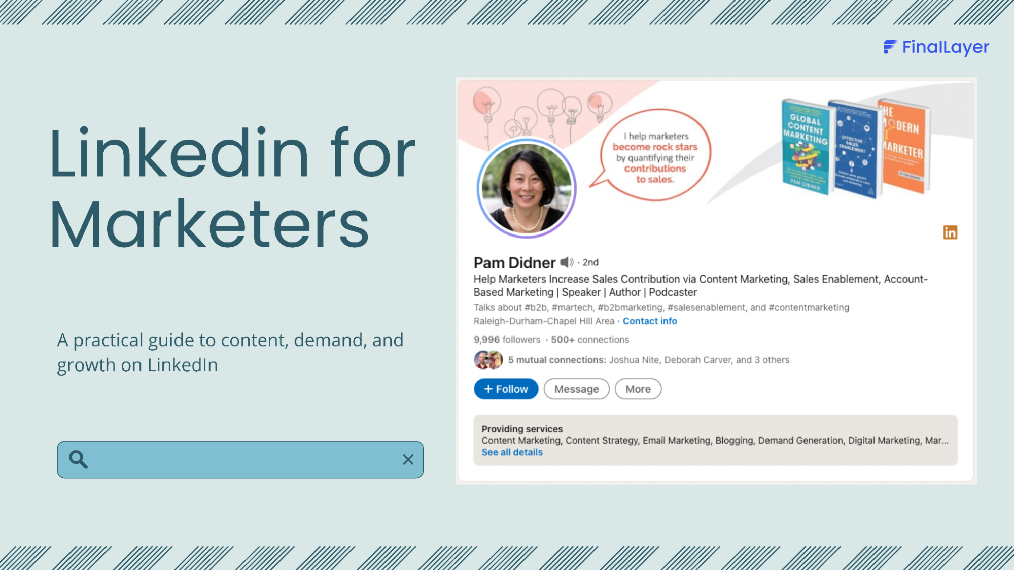 Cover Image Of LinkedIn For Marketers
