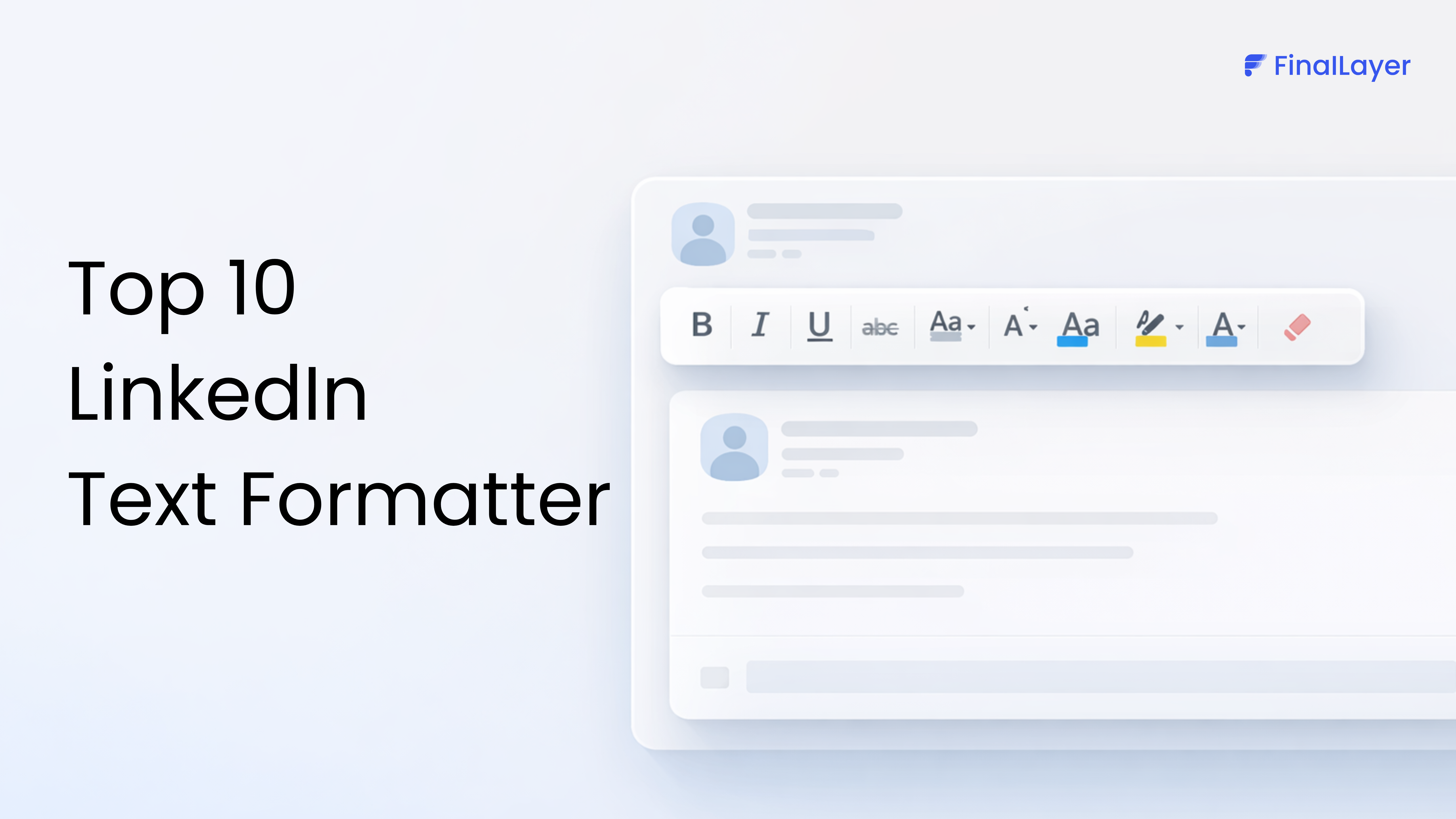cover image of top 10 linkedin text formatter
