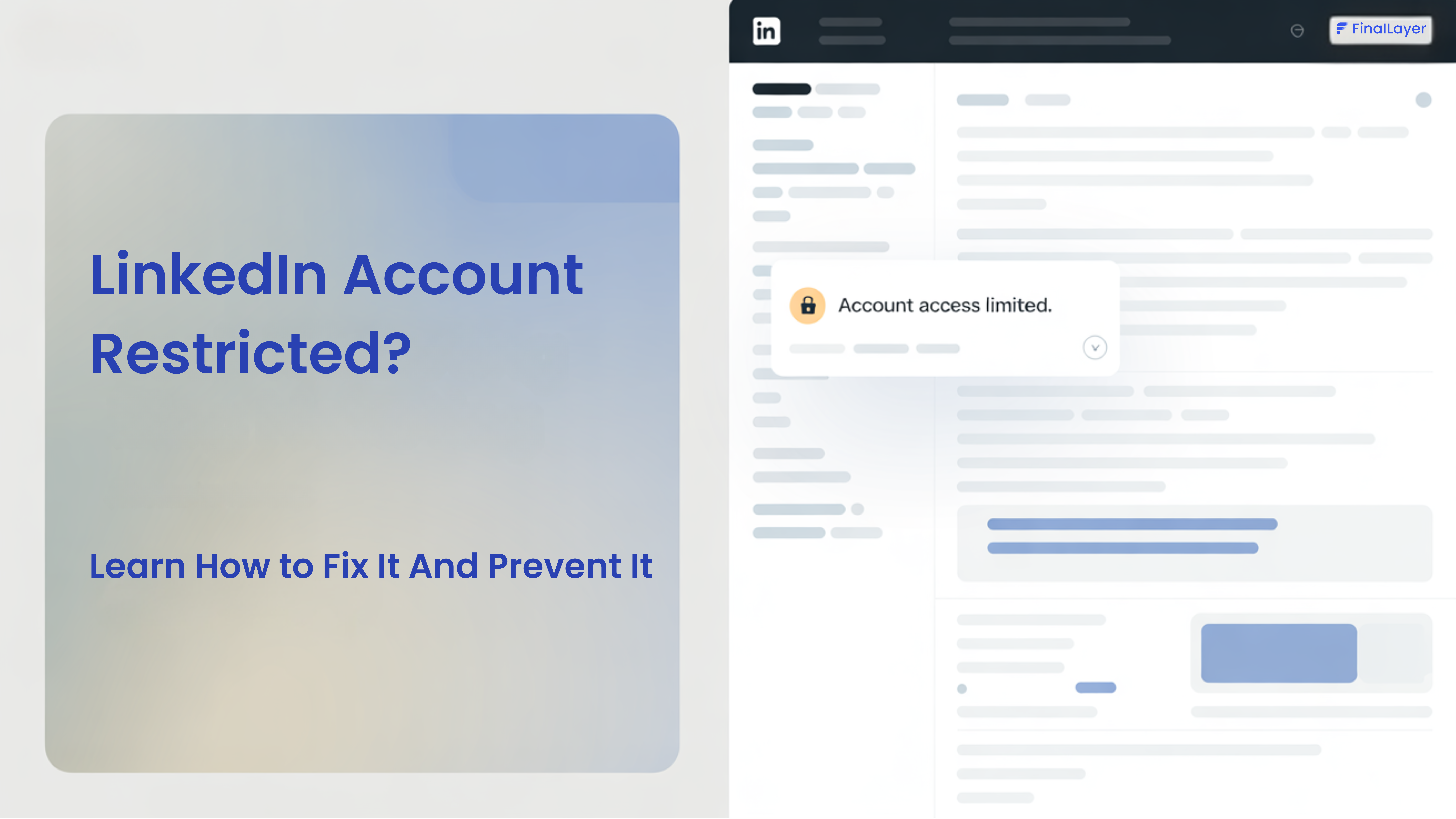 Cover Image of Linkedin Account Restricted fix