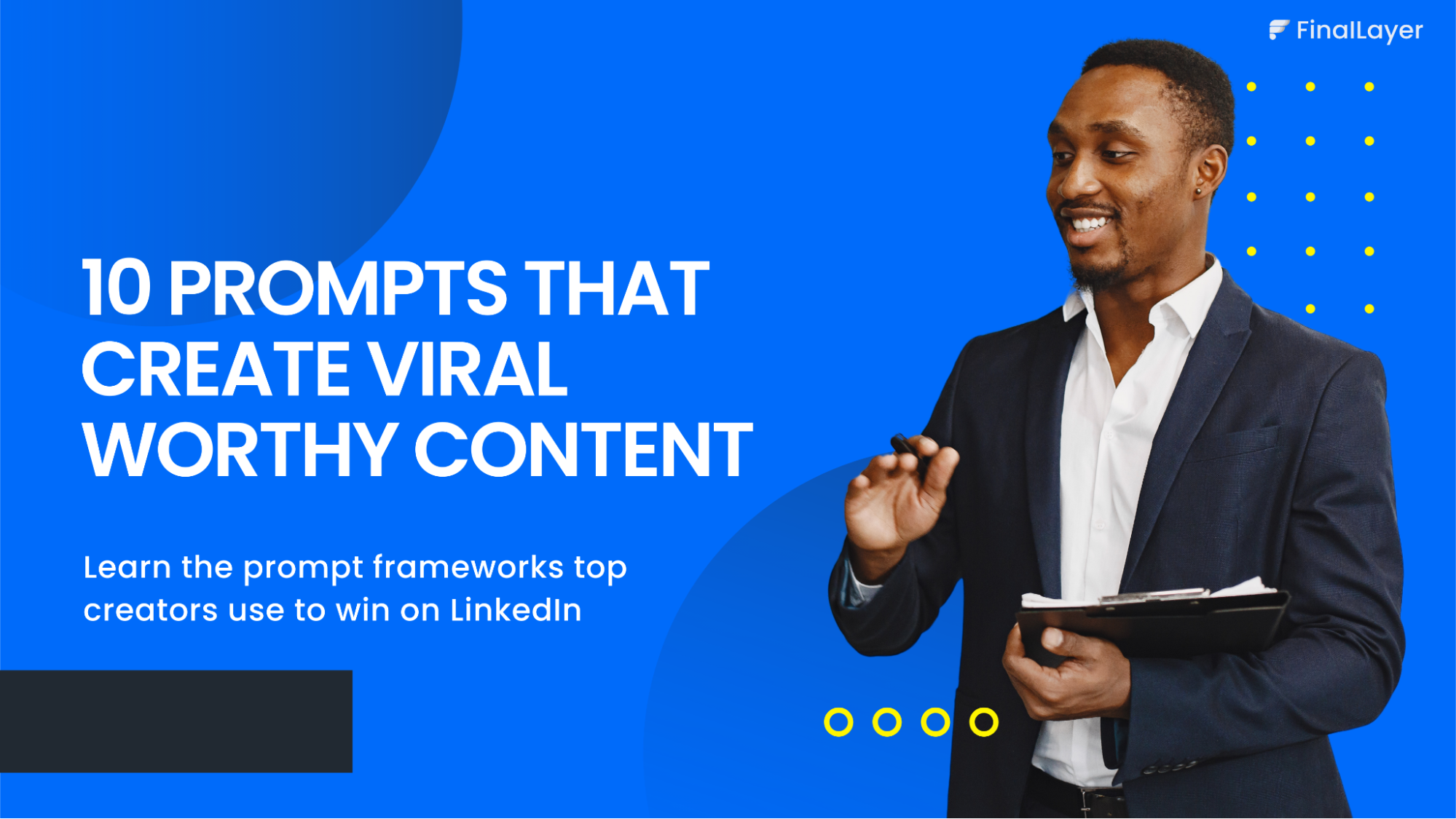 Cover image of 10 best prompts for Linkedin post