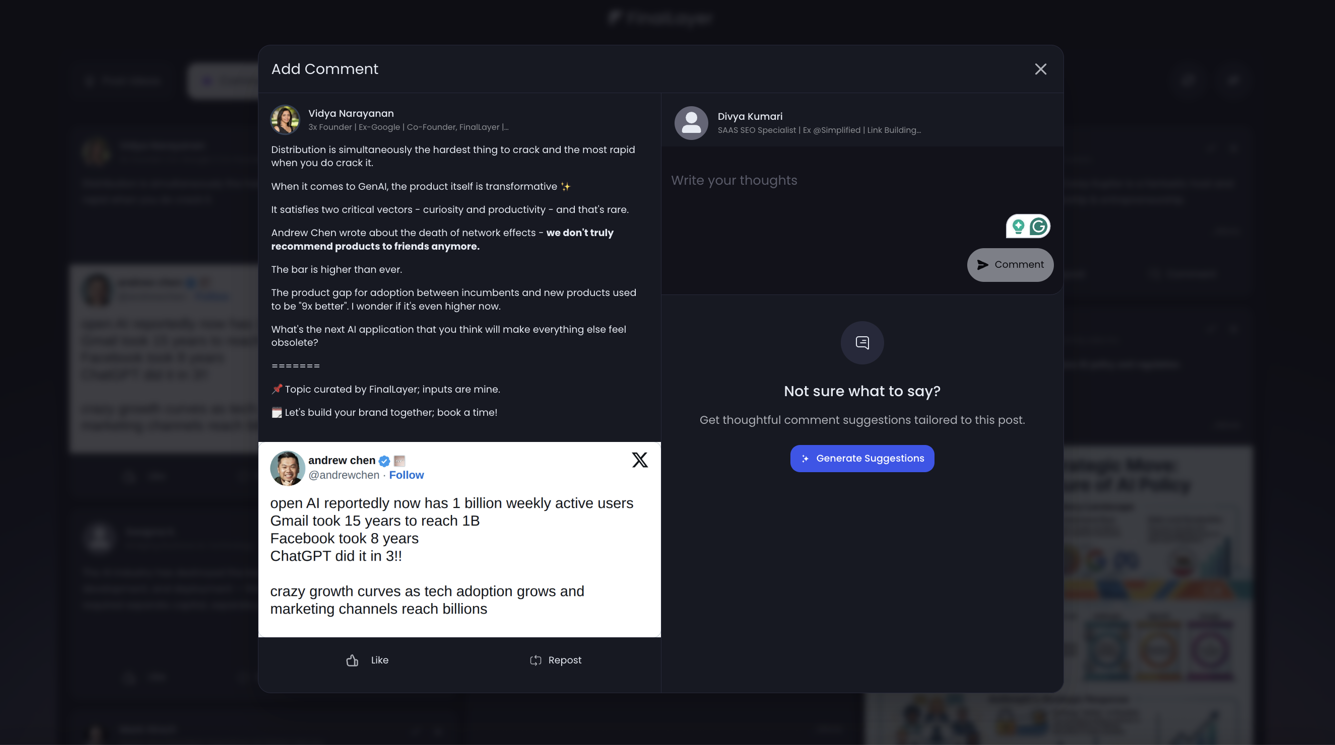 Generate Comments with AI Generate Comments with AI