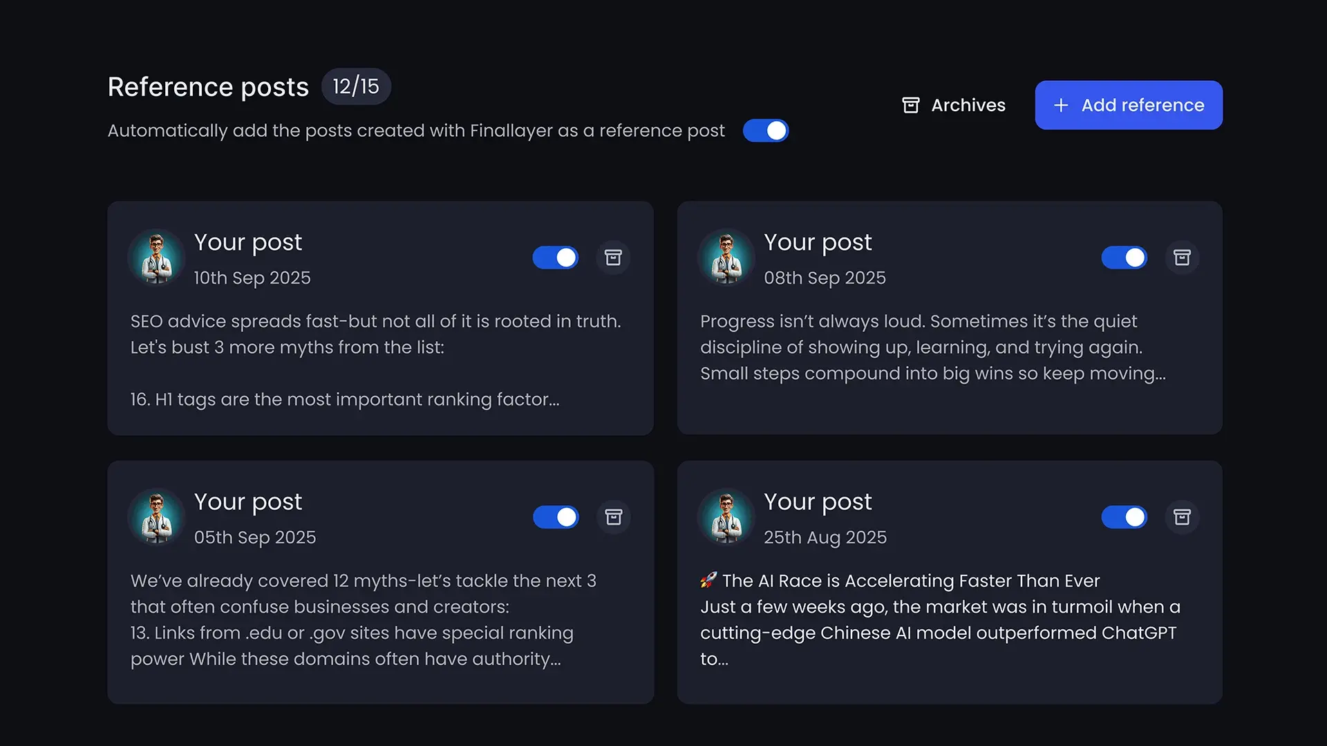 Reference post FinalLayer