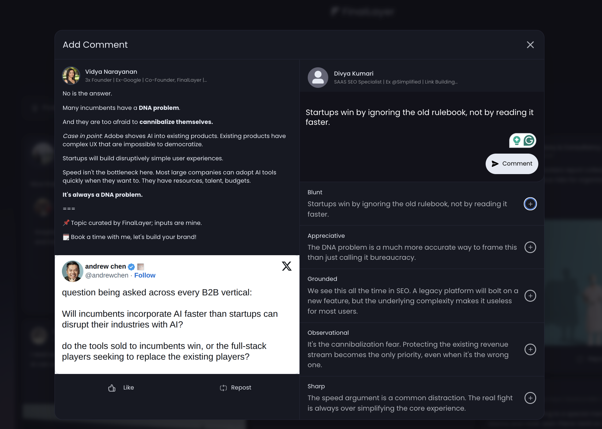 Build Relationships, Not Just Metrics Build Relationships, Not Just Metrics