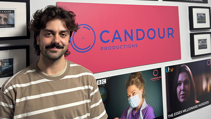 Read about Ollie's placement at Candour Productions