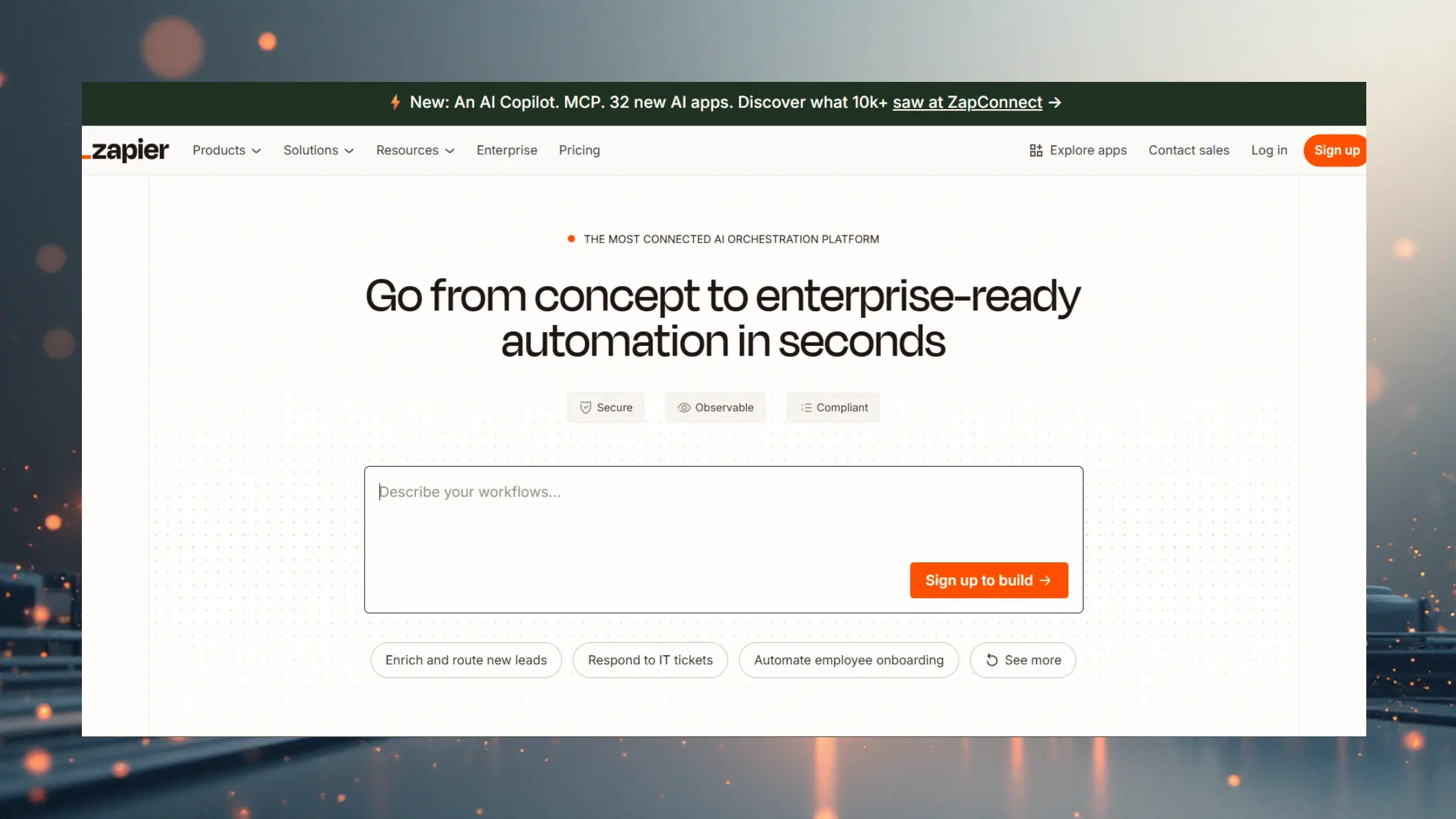 Zapier's Interface Preview