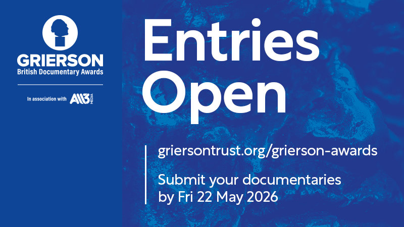 Entries open for the 2026 Grierson Awards