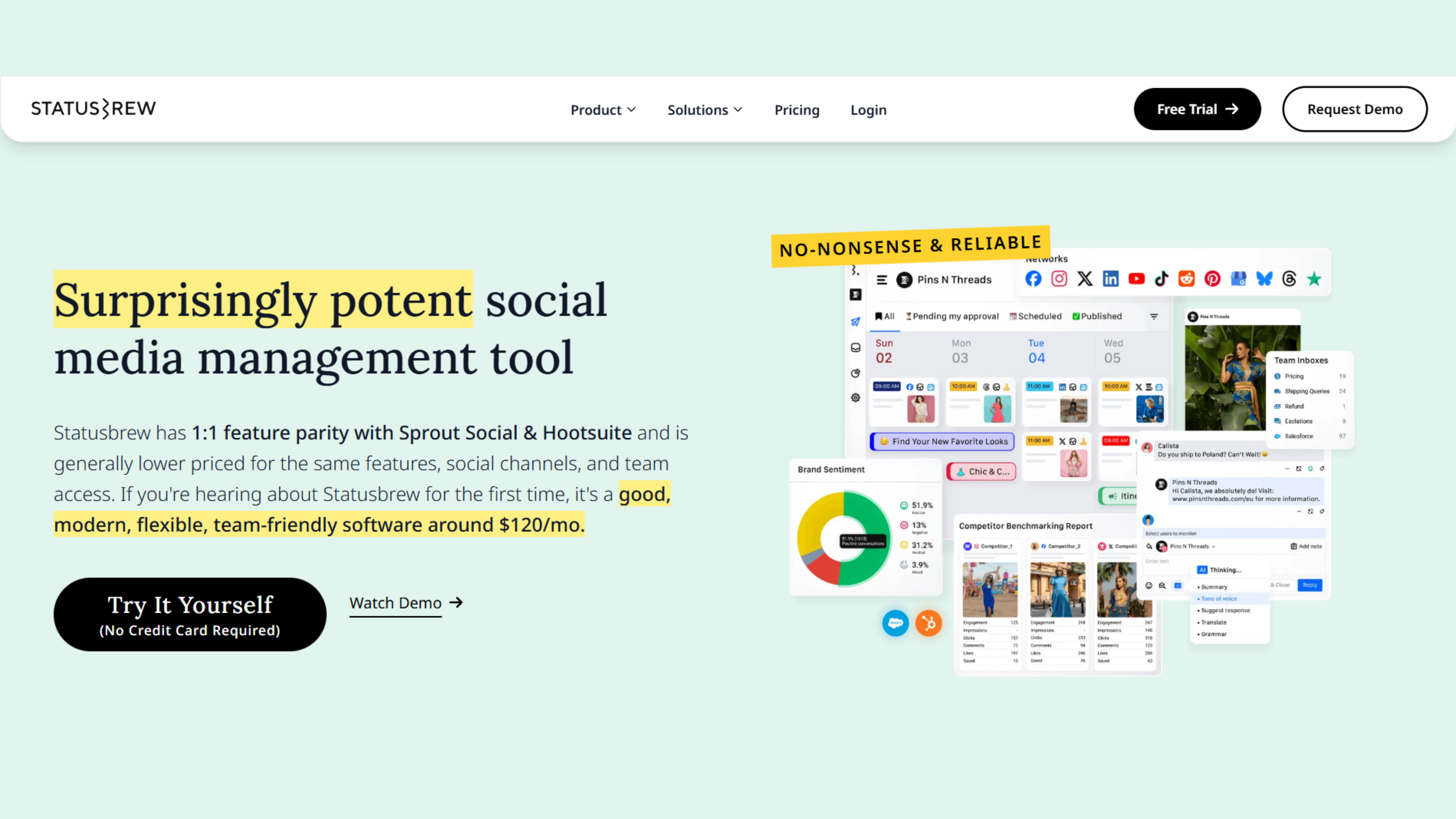 preview of statusbrew