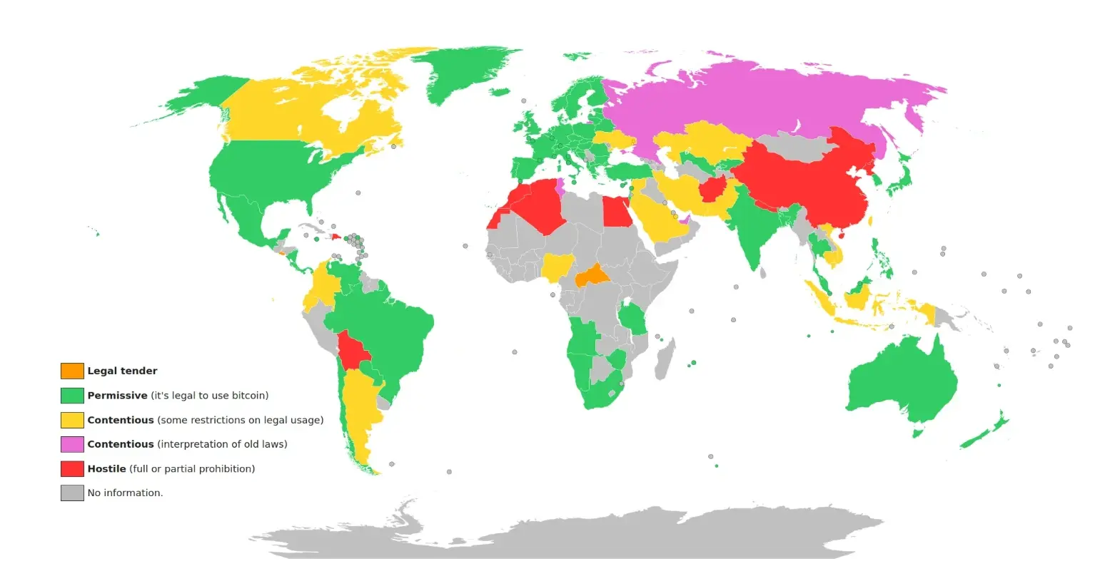 Countries with Banned Crypto Policy.webp