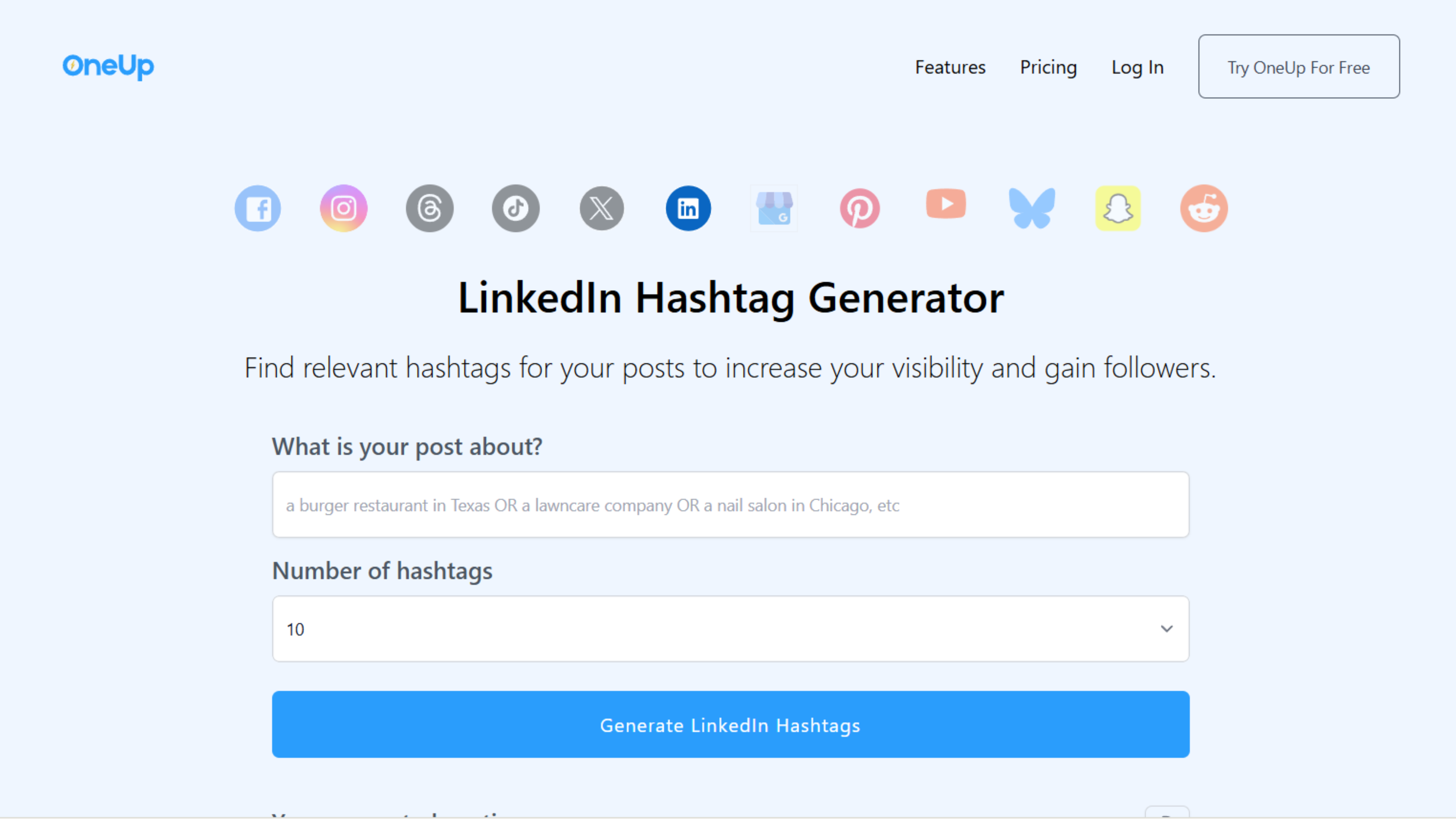 OneUp Preview of One Up