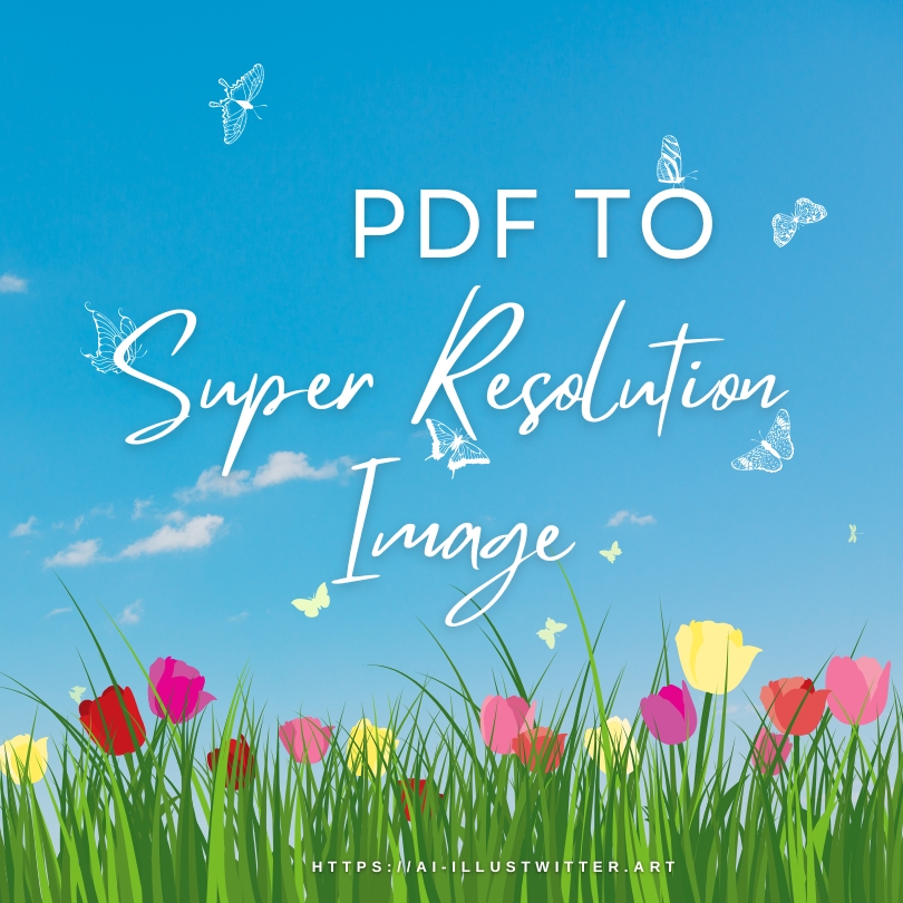 Super Resolution Image From PDF