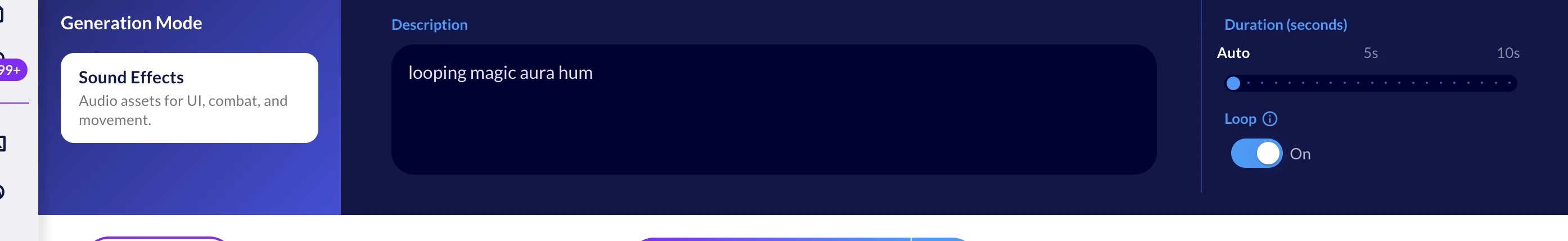 Looping toggle on a sound effect
