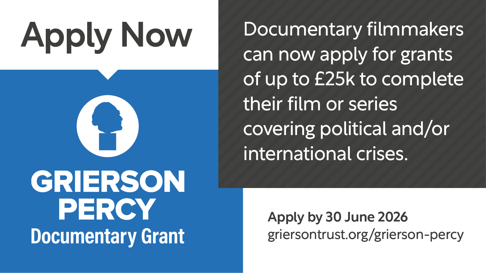 Grierson Trust launches Grierson-Percy Documentary Grant