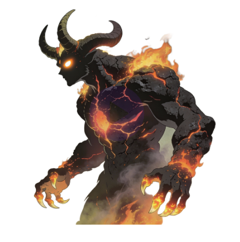 The Fire Demon character concept