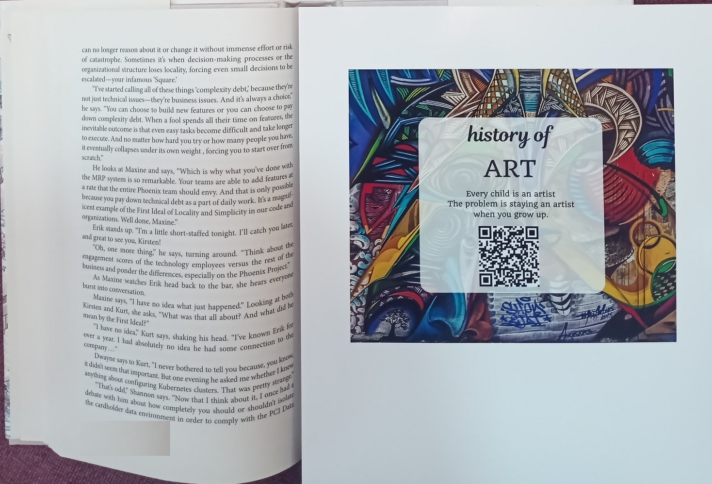 Create your book and include the AR-vatar code in the printed