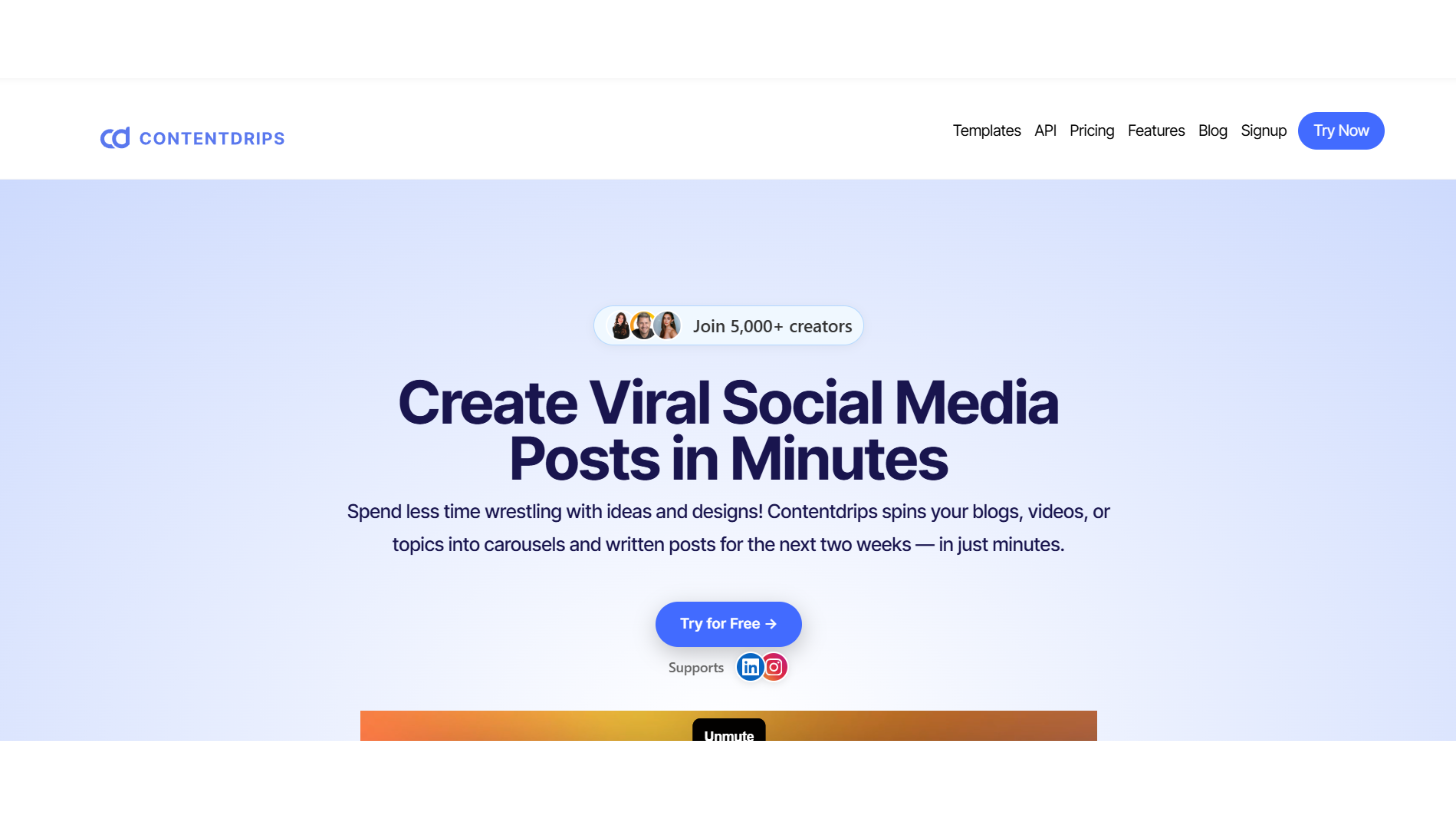 preview of content drips