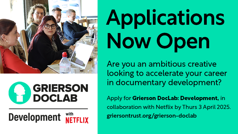 Grierson DocLab: Development with Netflix opens for applications