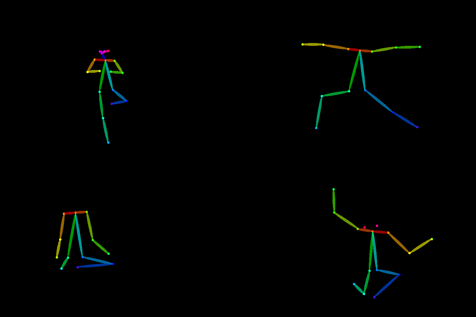 The Yoga poses to be used as conditions for ControlNet model