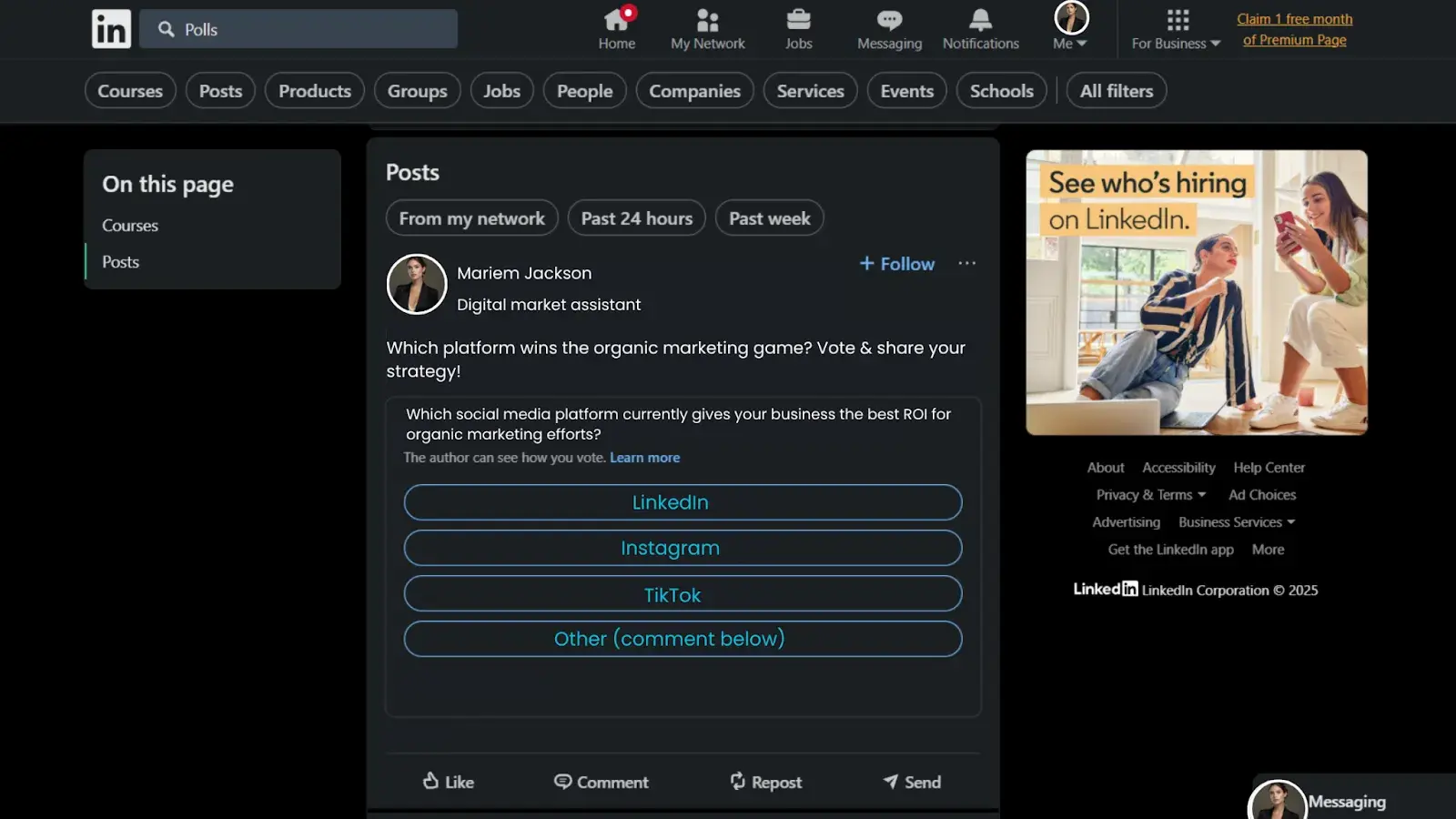 Crafting compelling Poll example