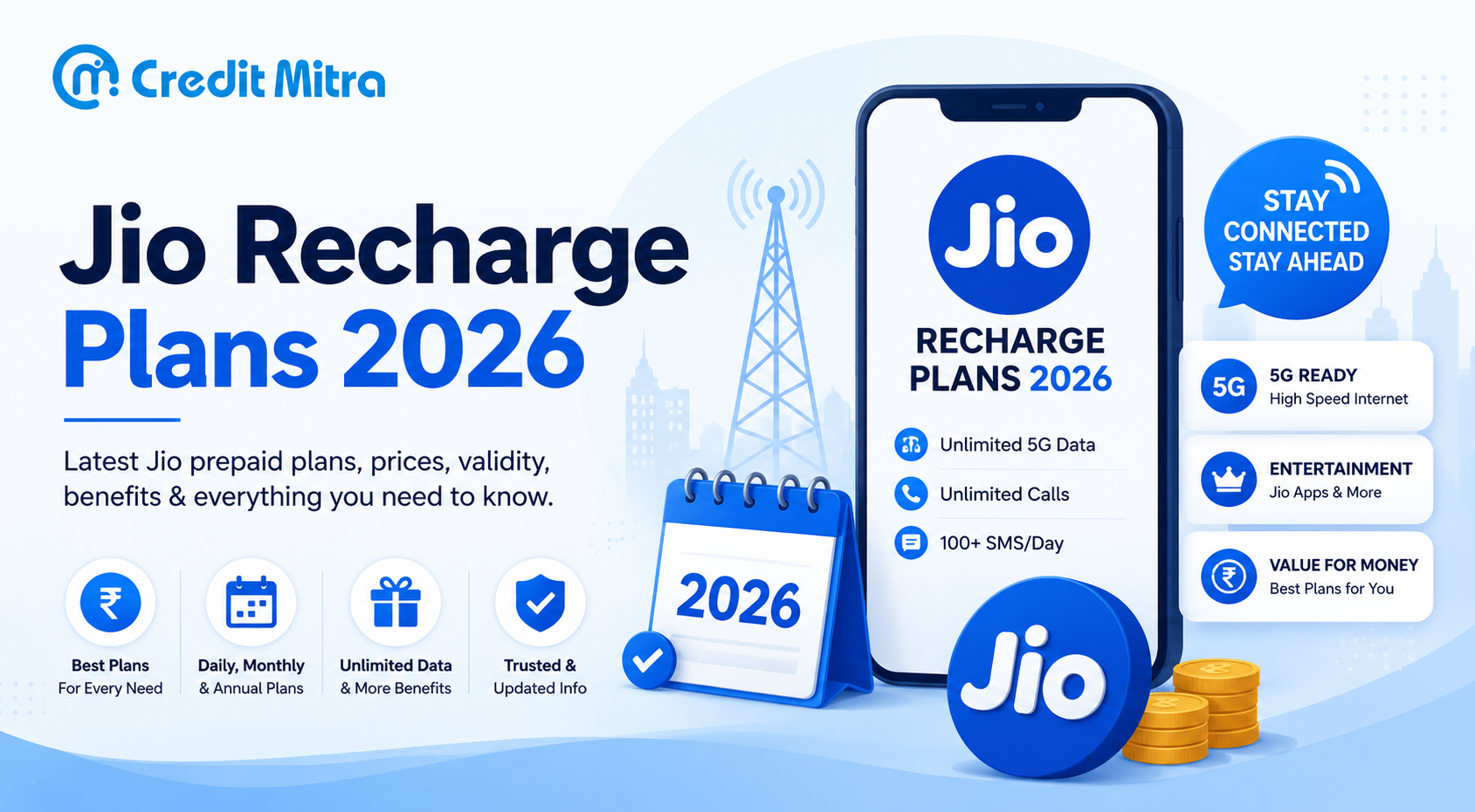 Jio Recharge Plans 2026: Complete Guide to Prepaid and Online Recharge