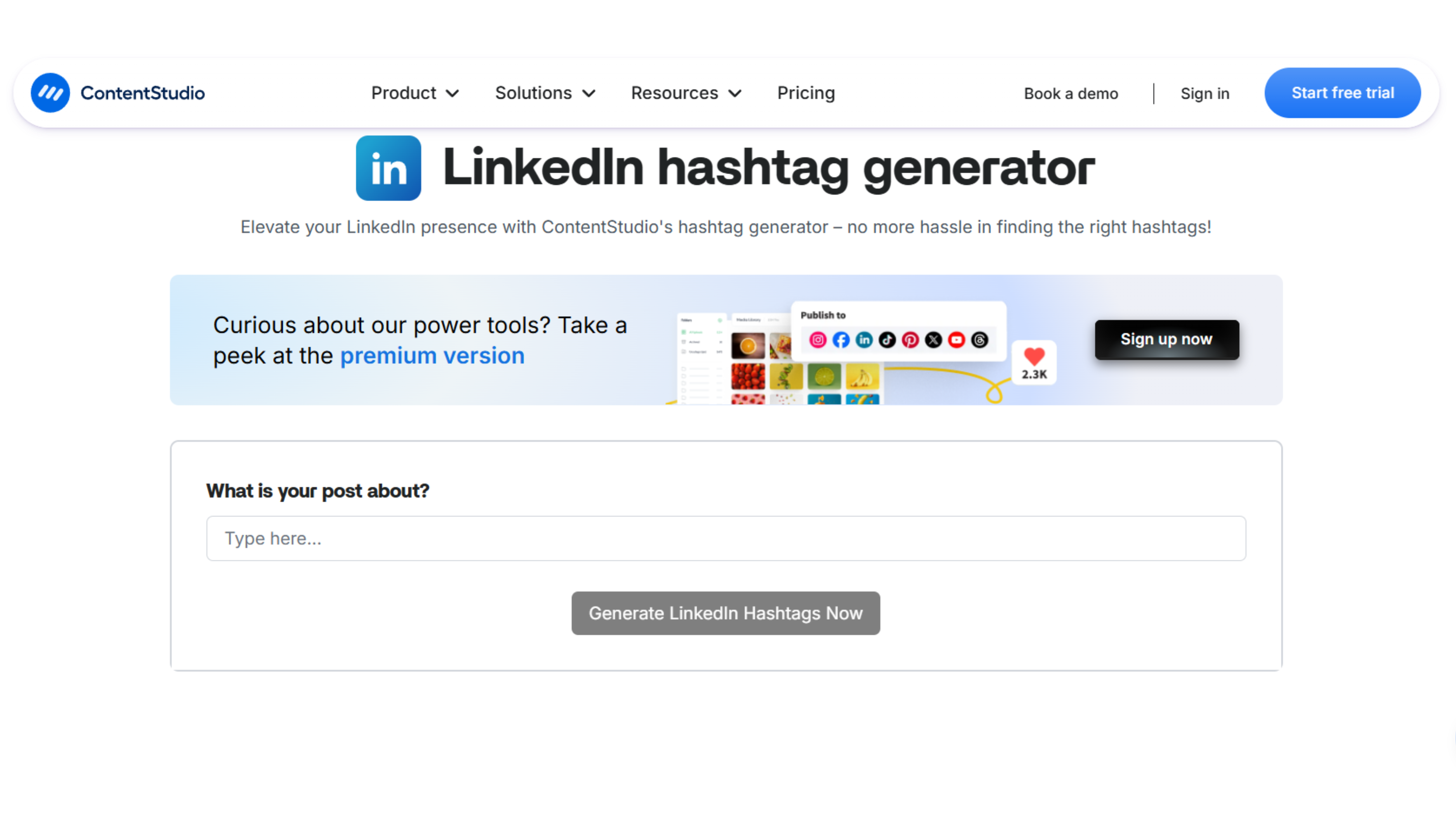 Content Studio Preview of Content Studio