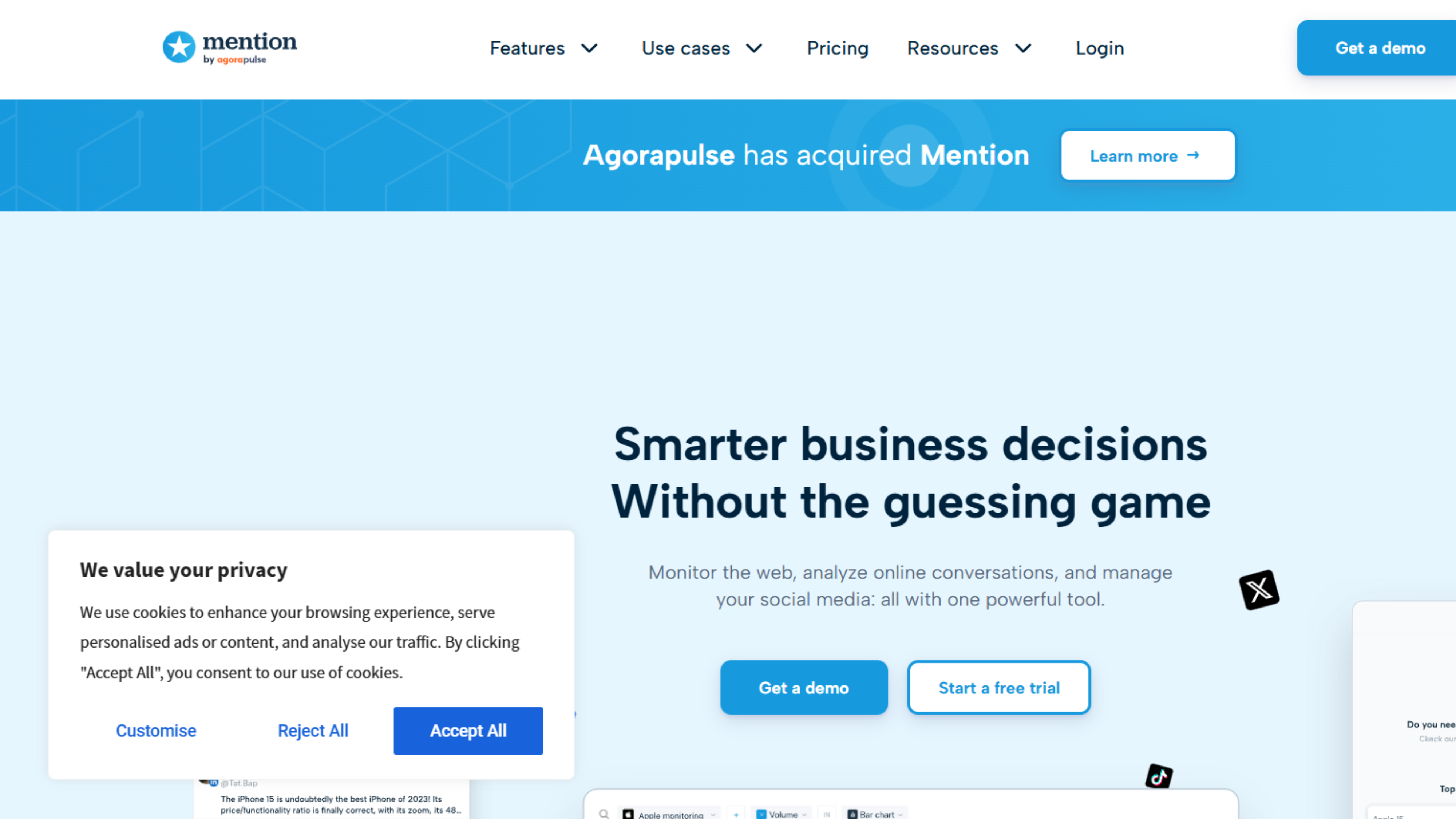 Mention dashboard preview