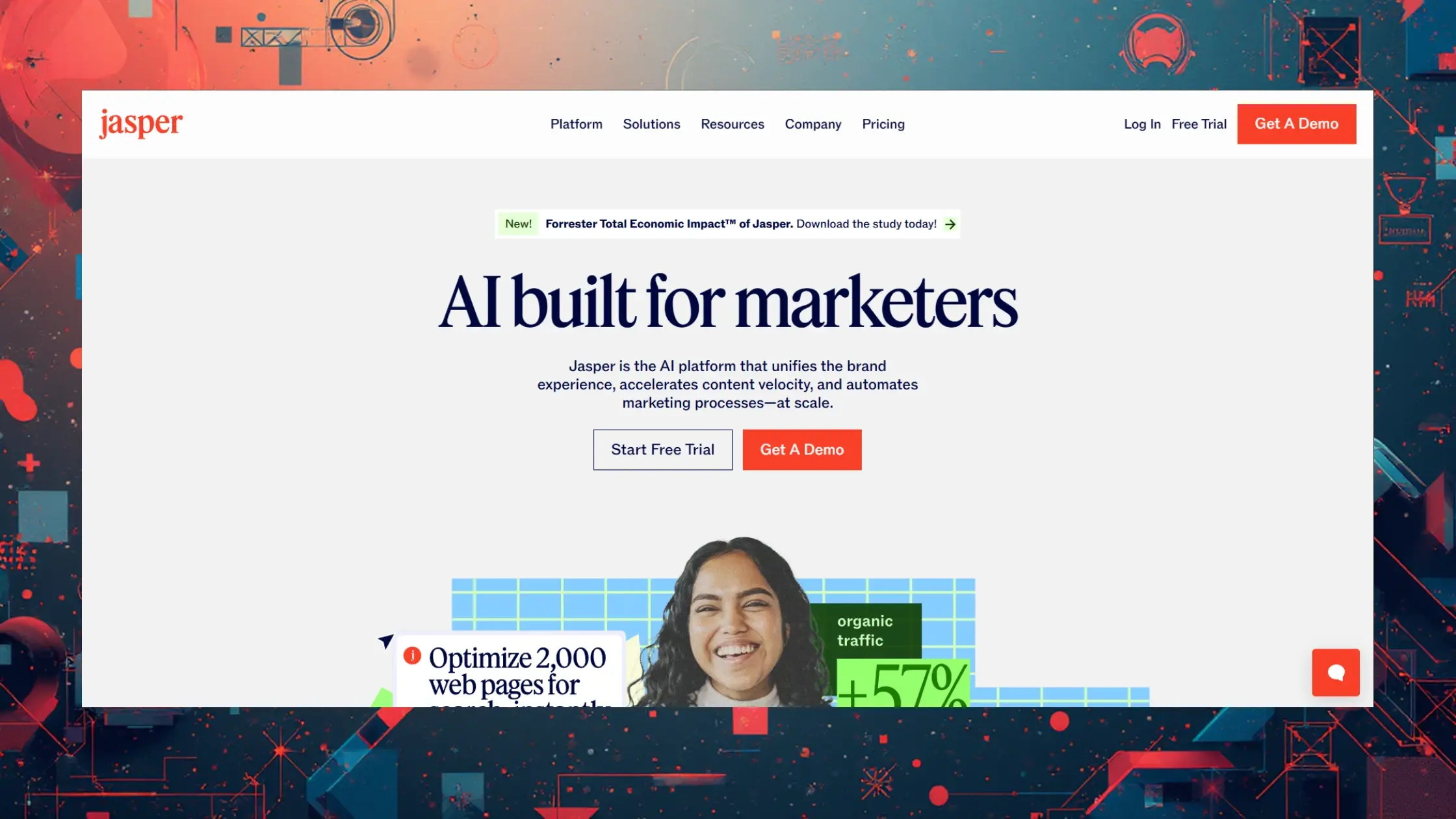 Jasper's interface preview