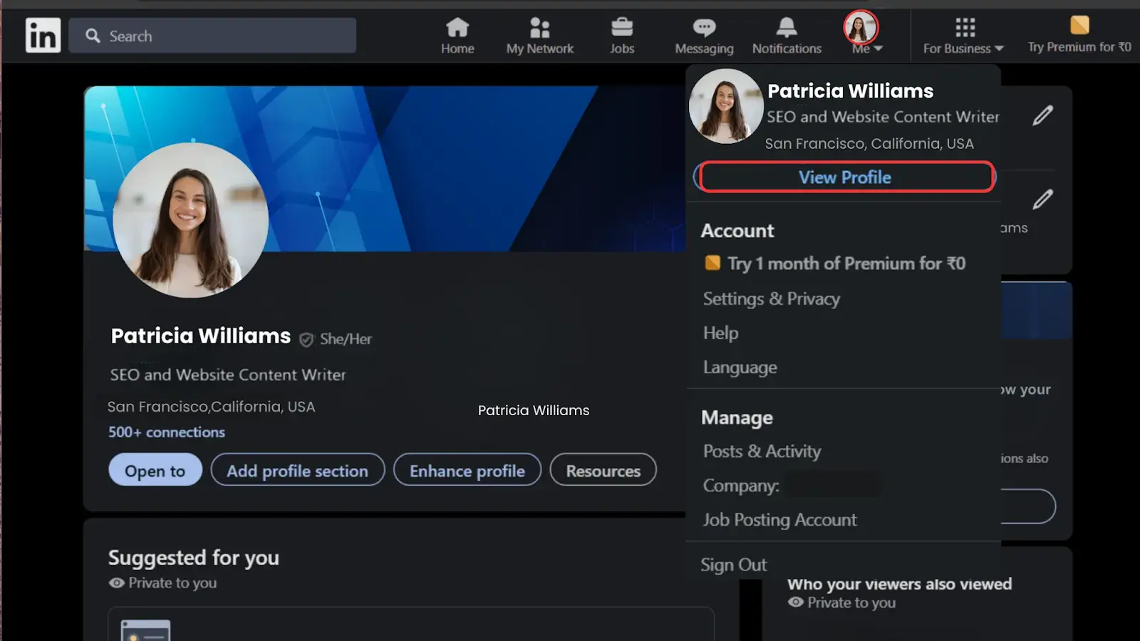 Profile of users