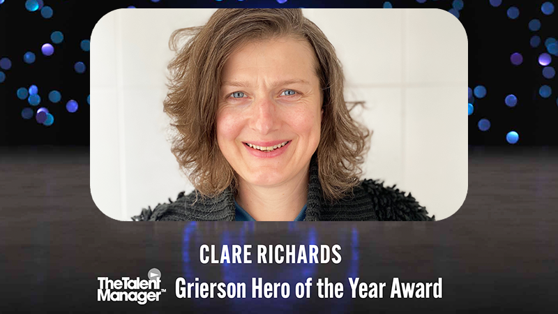 Clare Richards Named as Grierson Hero of the Year in the 2022 British Documentary Awards