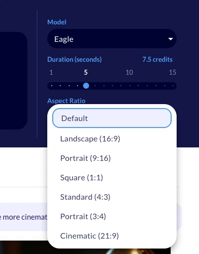 Aspect Ratio picker
