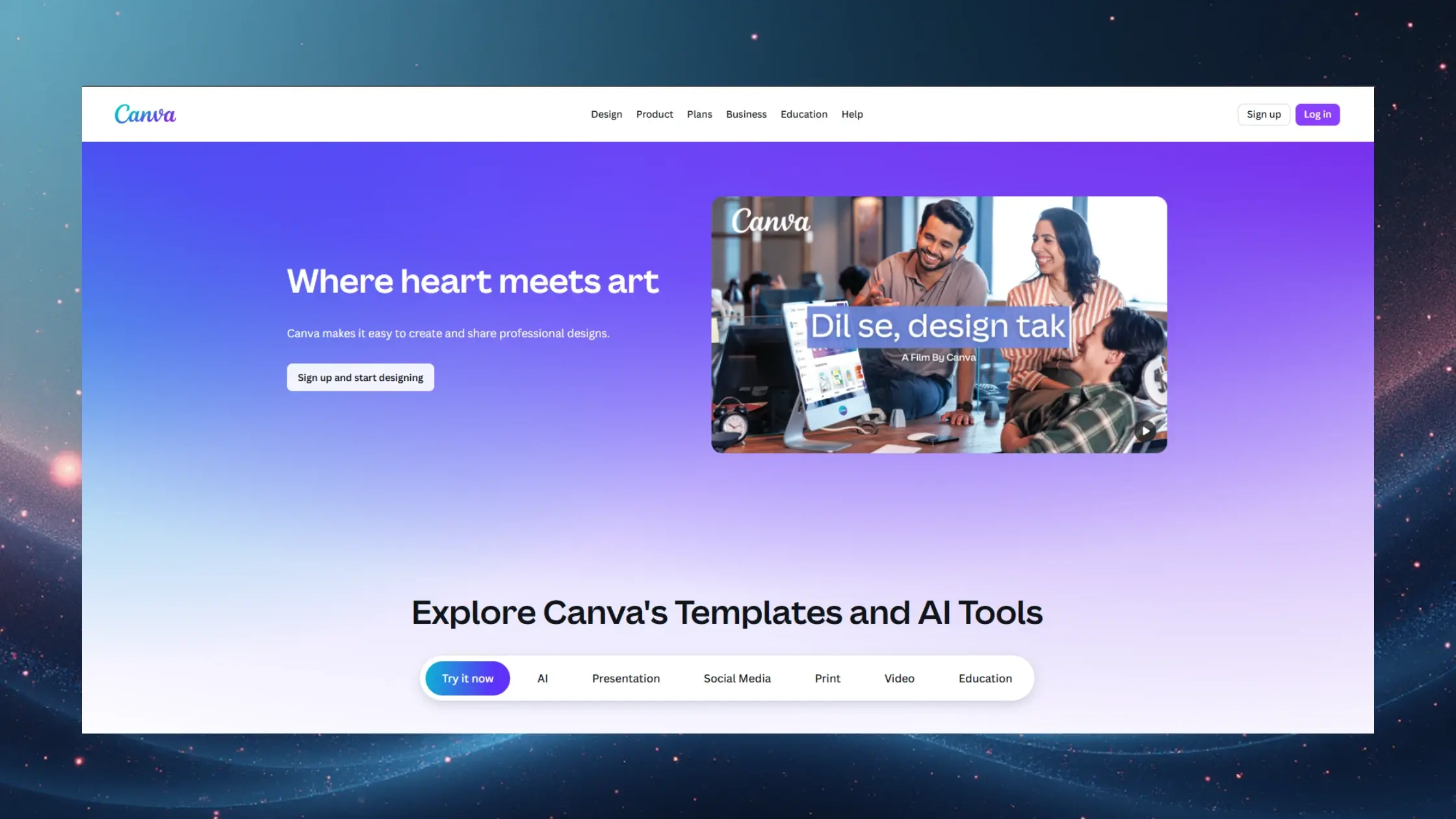 Canva's Interface Preview
