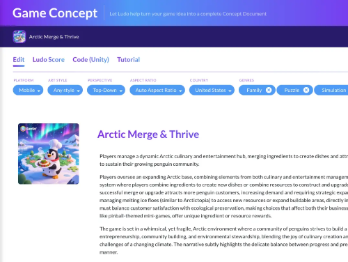 Transform Your Game Ideas into Complete Concepts with the All-New Game Concept Tool