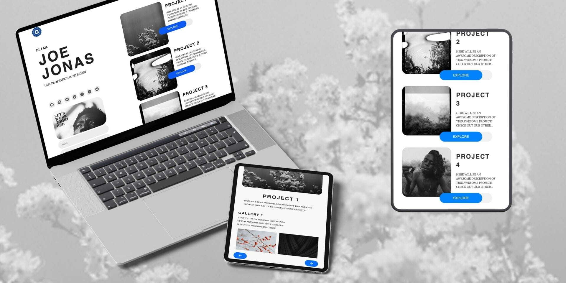 NextJS Portfolio 2 – Monochrome.jpg