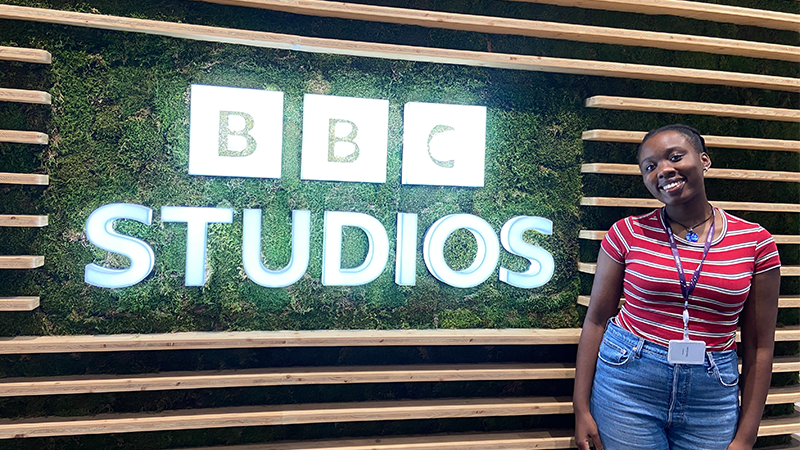 Tawana headed to the BBC Studios Natural History Unit in Bristol for her placement