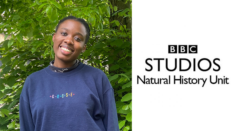 Tawana headed to the BBC Studios Natural History Unit in Bristol for her placement