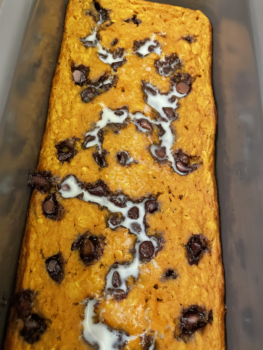 Pumpkin Chocolate Chip Oat Cake