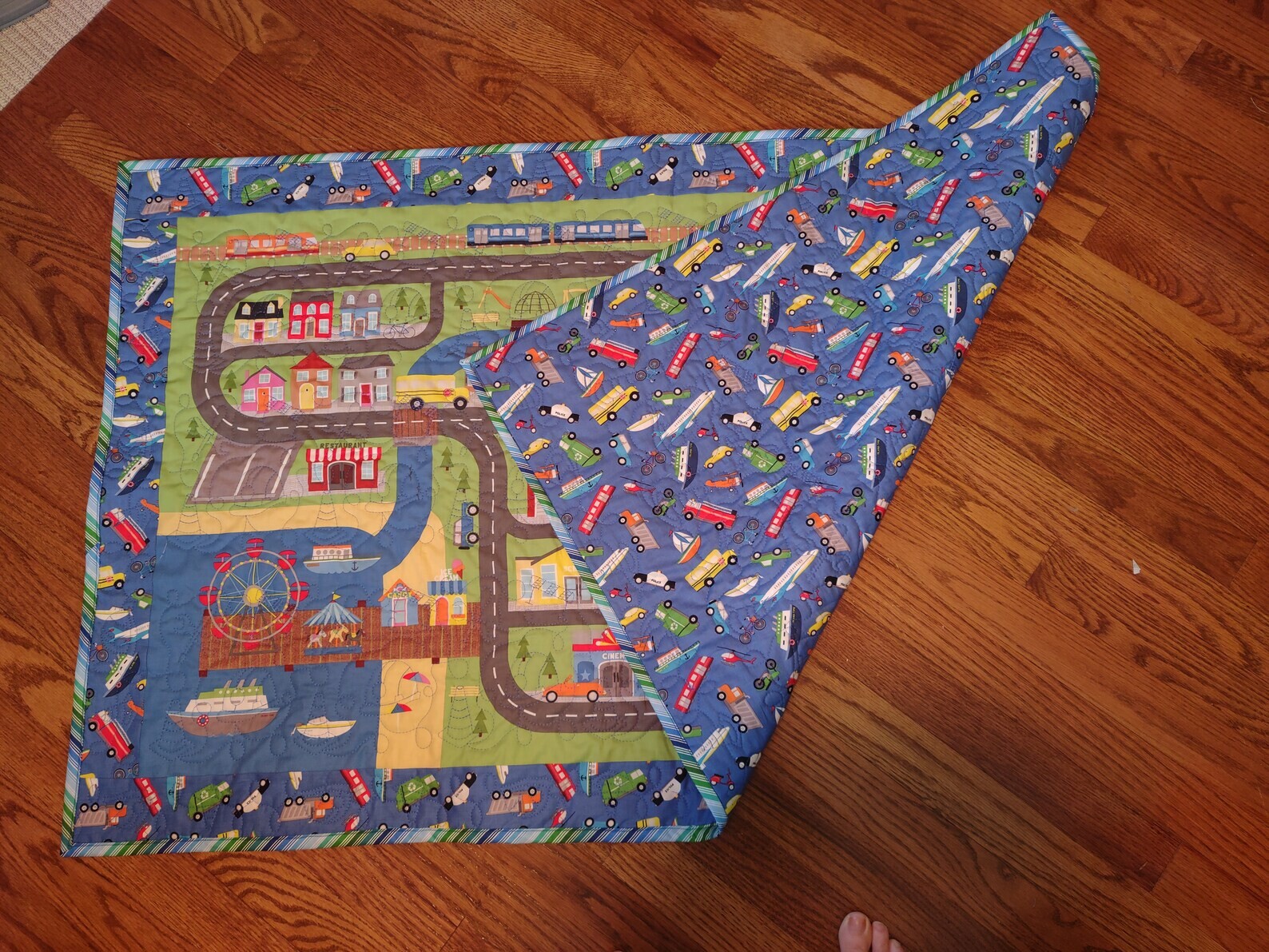 Things That Go Playmat Quilt