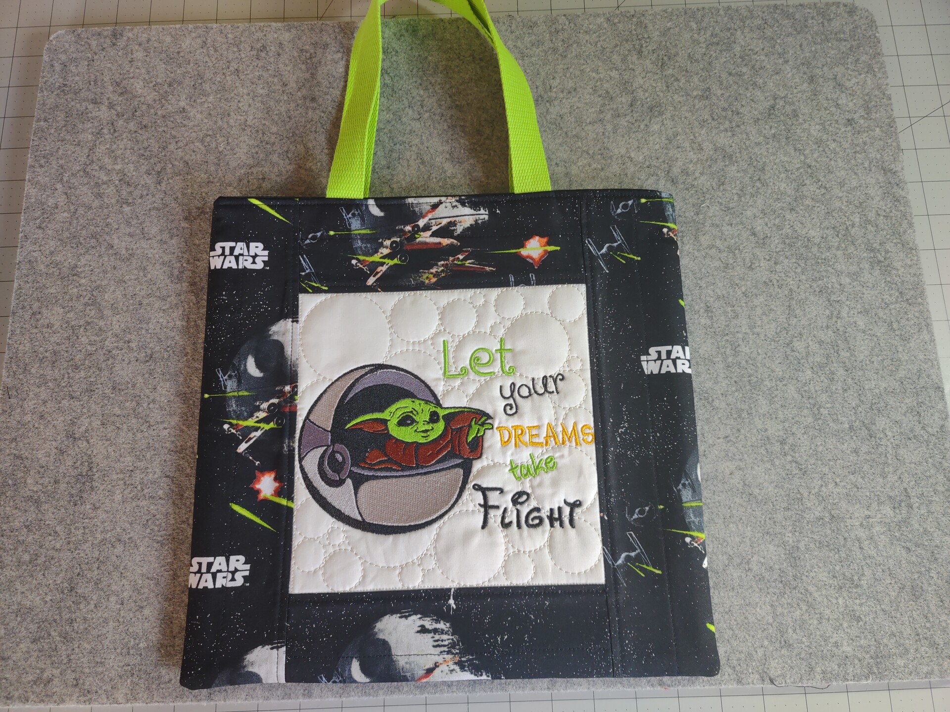 Baby Yoda Takes Flight