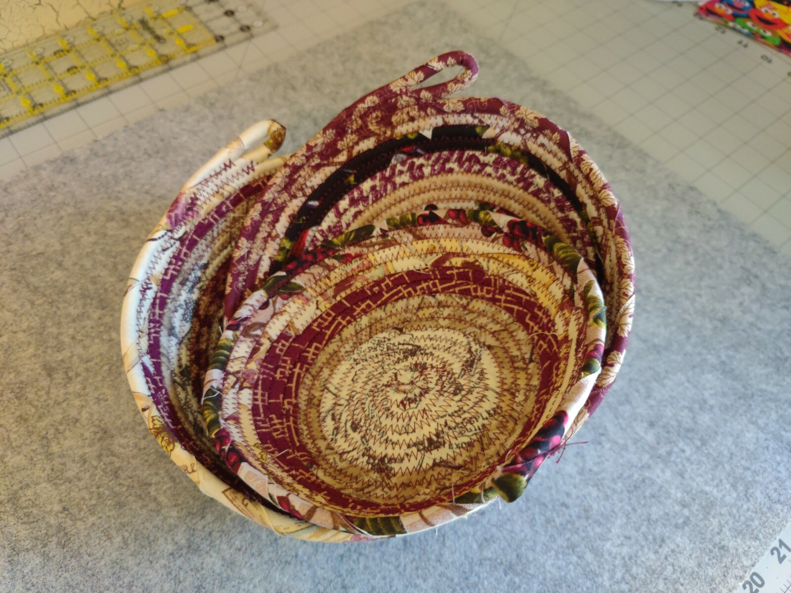 Burgundy Nesting Baskets