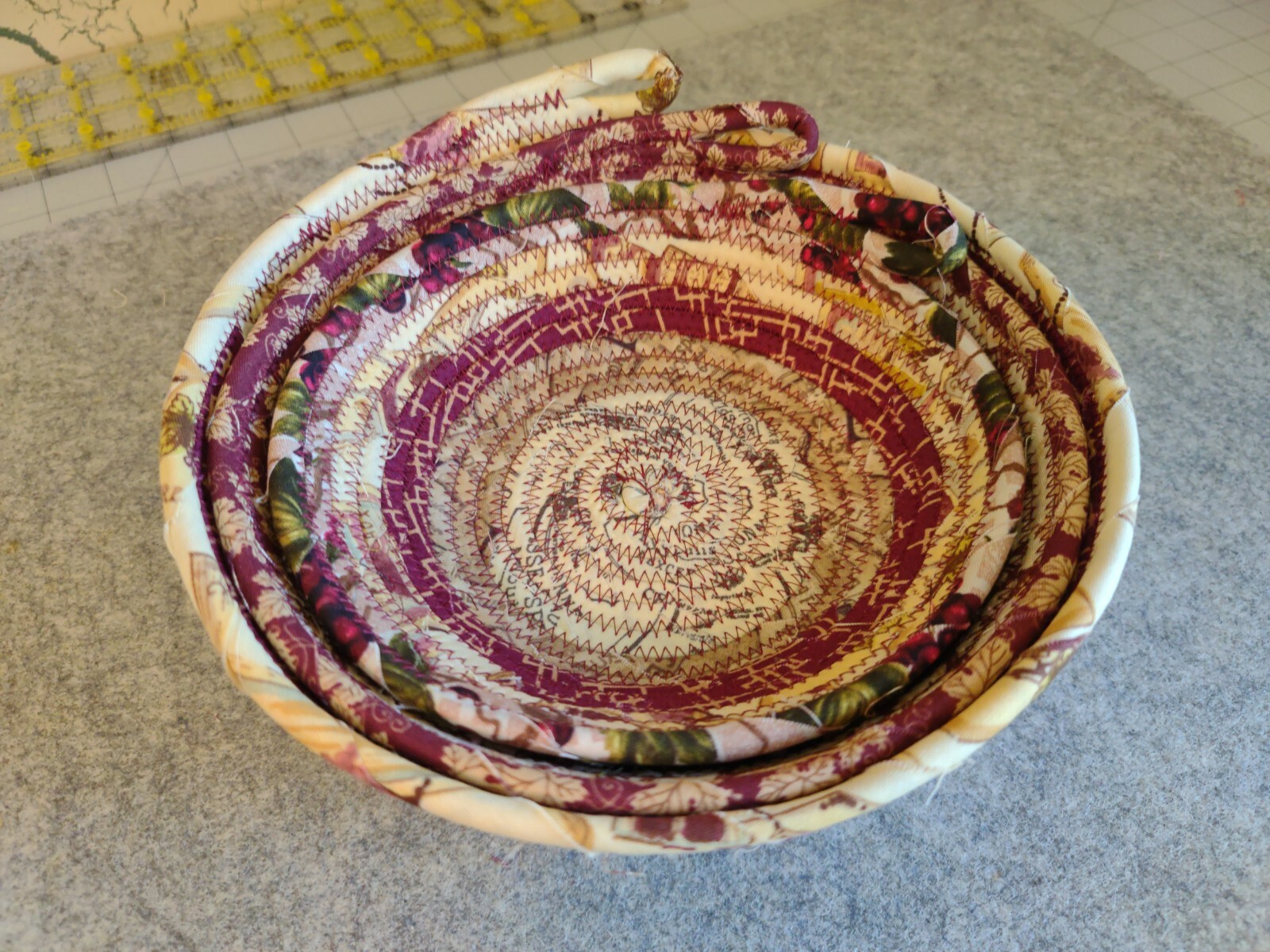 Burgundy Nesting Baskets