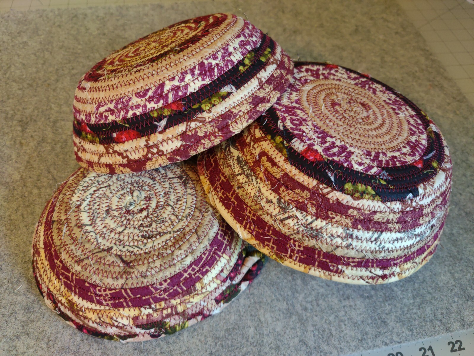 Burgundy Nesting Baskets
