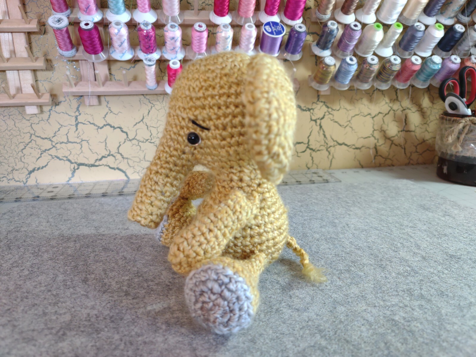 yellow elephant teddy