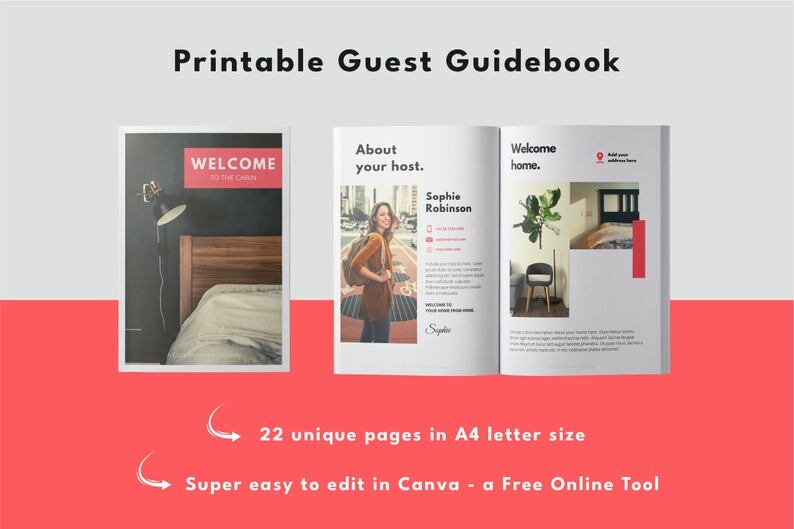 airbnb welcome book template