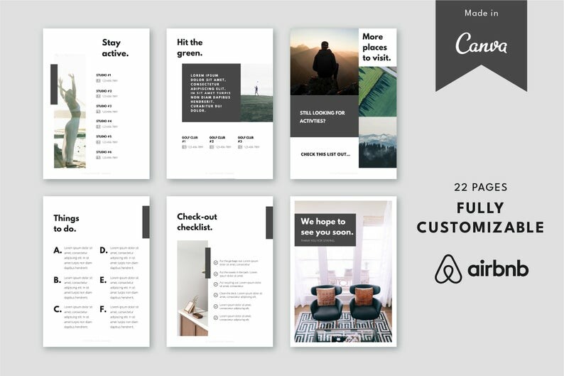 Airbnb Guest Book Template